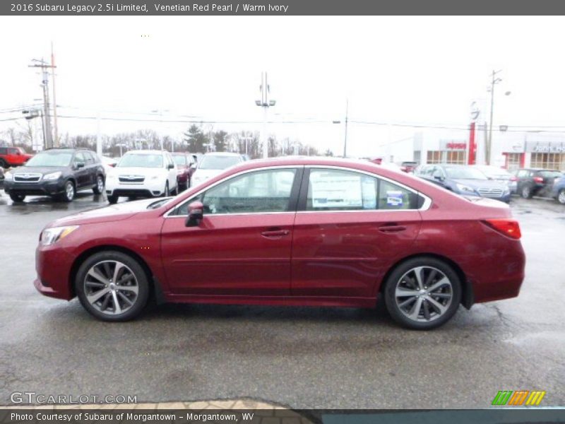 Venetian Red Pearl / Warm Ivory 2016 Subaru Legacy 2.5i Limited