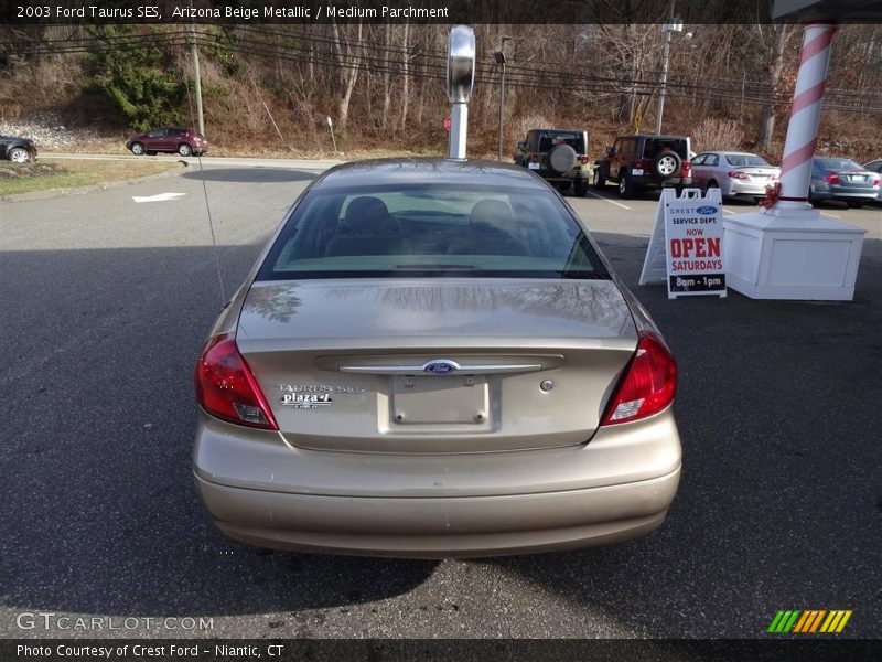 Arizona Beige Metallic / Medium Parchment 2003 Ford Taurus SES