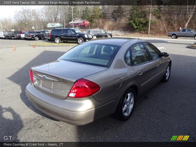 Arizona Beige Metallic / Medium Parchment 2003 Ford Taurus SES
