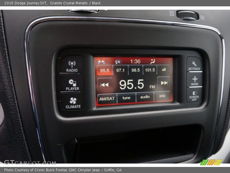 Granite Crystal Metallic / Black 2016 Dodge Journey SXT