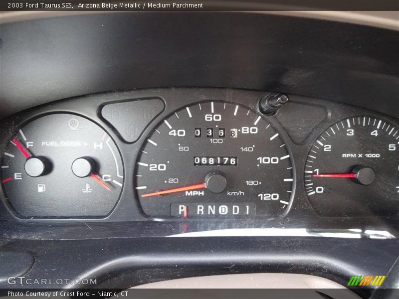 Arizona Beige Metallic / Medium Parchment 2003 Ford Taurus SES