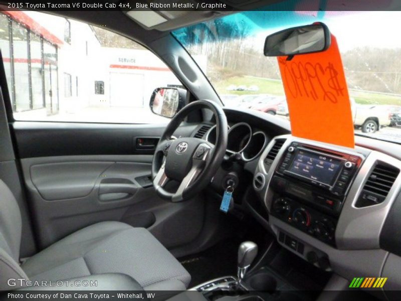 Blue Ribbon Metallic / Graphite 2015 Toyota Tacoma V6 Double Cab 4x4