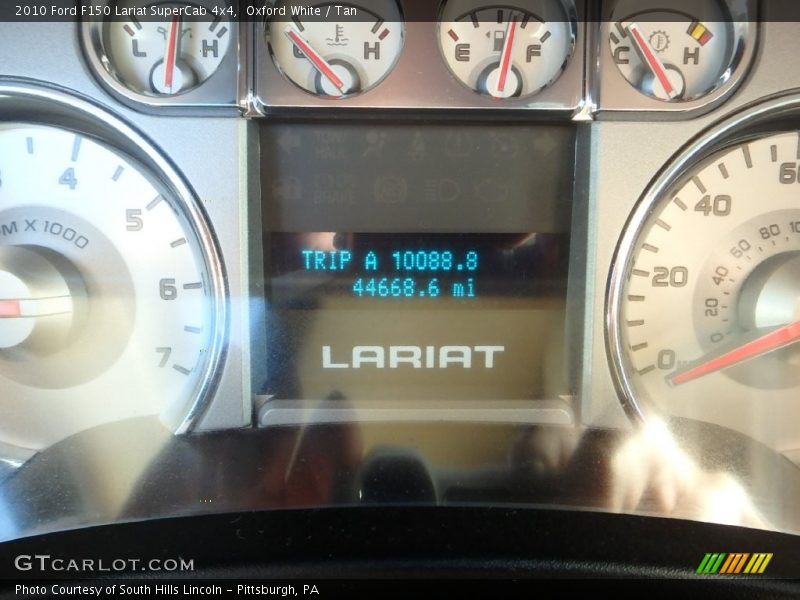 Oxford White / Tan 2010 Ford F150 Lariat SuperCab 4x4