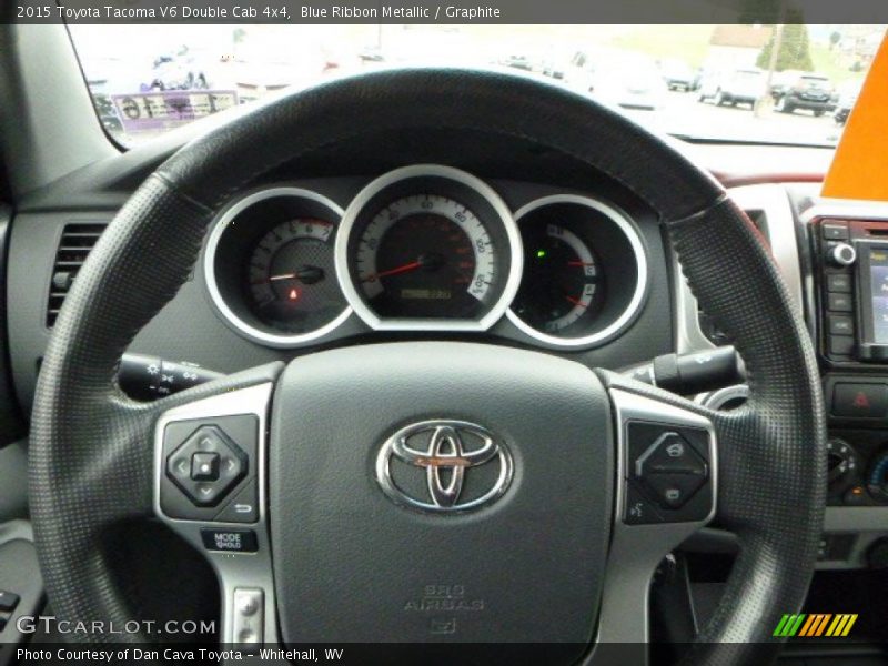 Blue Ribbon Metallic / Graphite 2015 Toyota Tacoma V6 Double Cab 4x4