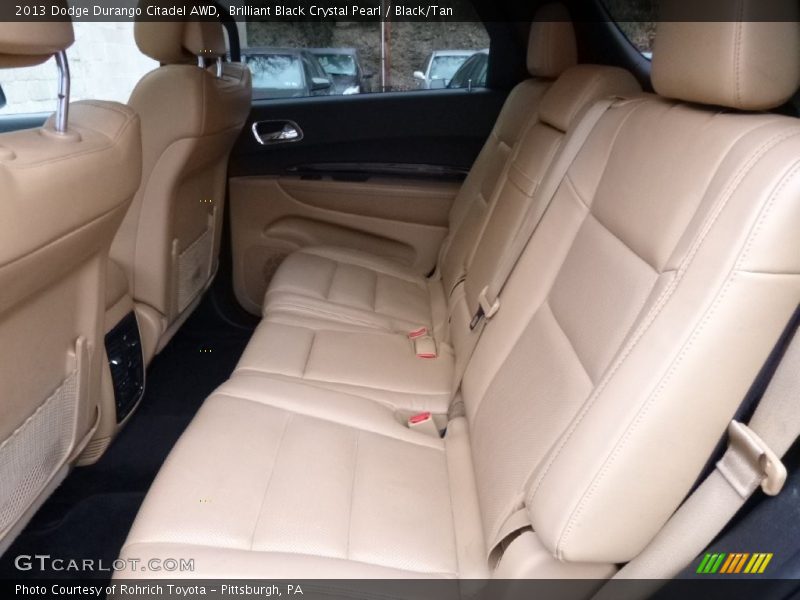 Brilliant Black Crystal Pearl / Black/Tan 2013 Dodge Durango Citadel AWD