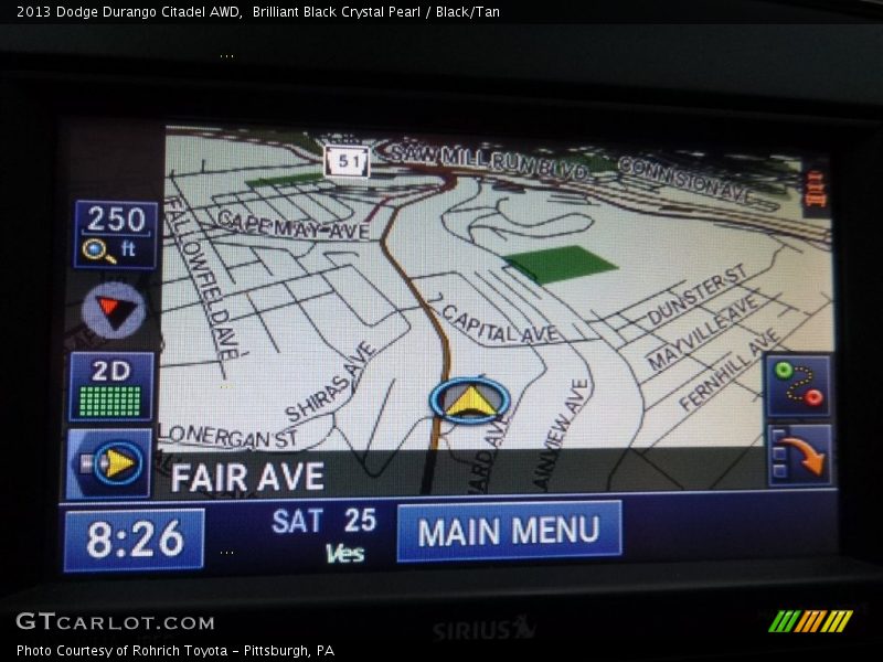 Brilliant Black Crystal Pearl / Black/Tan 2013 Dodge Durango Citadel AWD