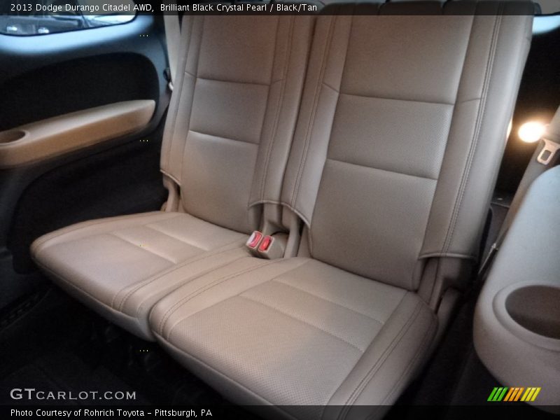 Brilliant Black Crystal Pearl / Black/Tan 2013 Dodge Durango Citadel AWD