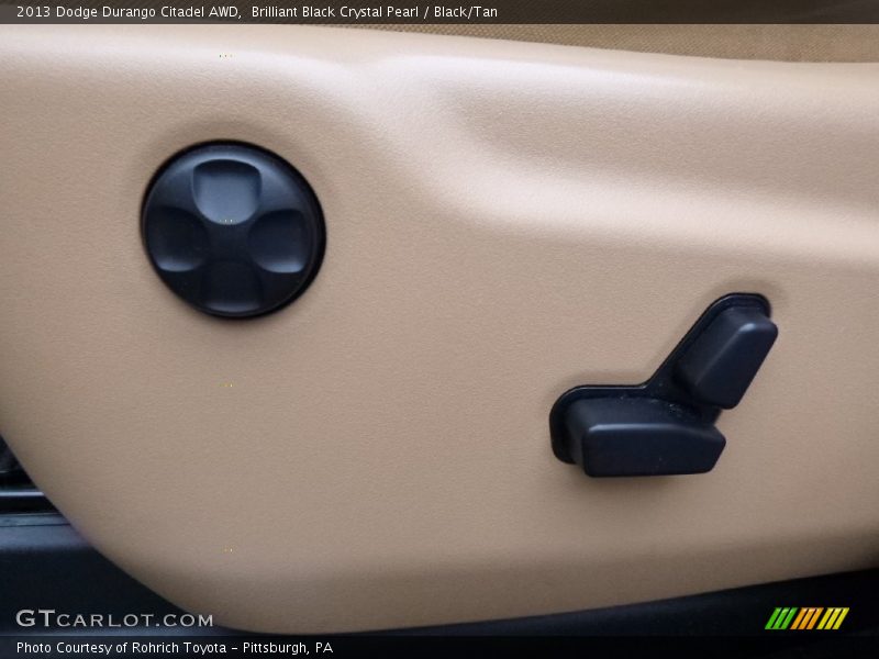 Brilliant Black Crystal Pearl / Black/Tan 2013 Dodge Durango Citadel AWD
