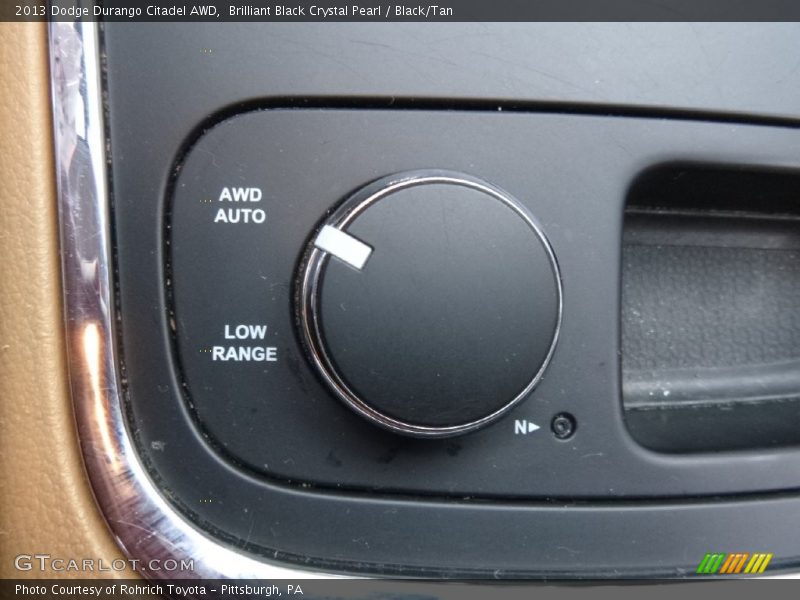 Brilliant Black Crystal Pearl / Black/Tan 2013 Dodge Durango Citadel AWD