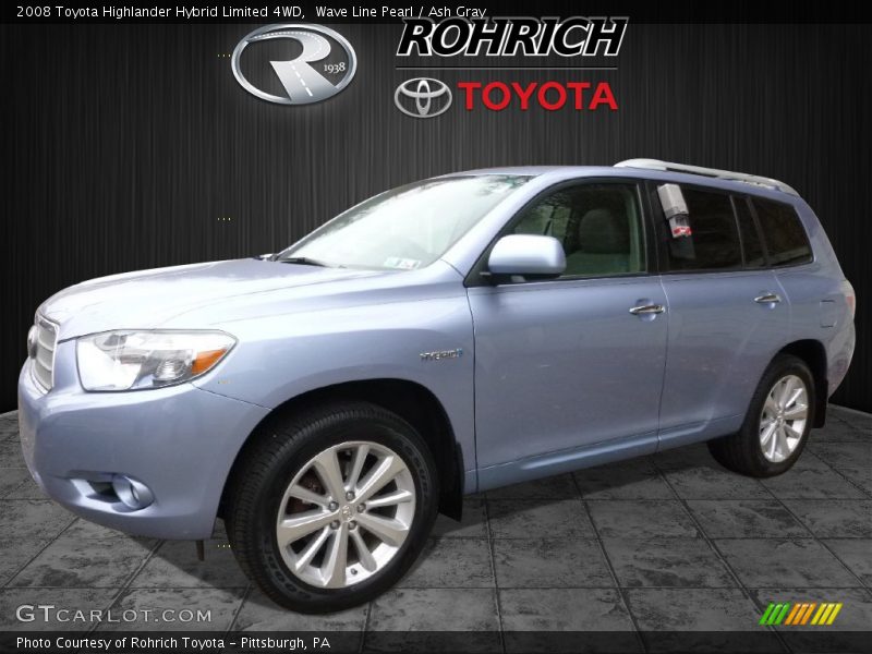 Wave Line Pearl / Ash Gray 2008 Toyota Highlander Hybrid Limited 4WD