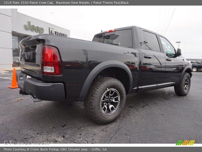Maximum Steel Metallic / Rebel Theme Red/Black 2016 Ram 1500 Rebel Crew Cab