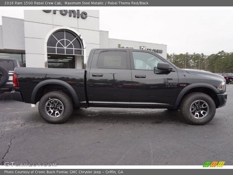 Maximum Steel Metallic / Rebel Theme Red/Black 2016 Ram 1500 Rebel Crew Cab