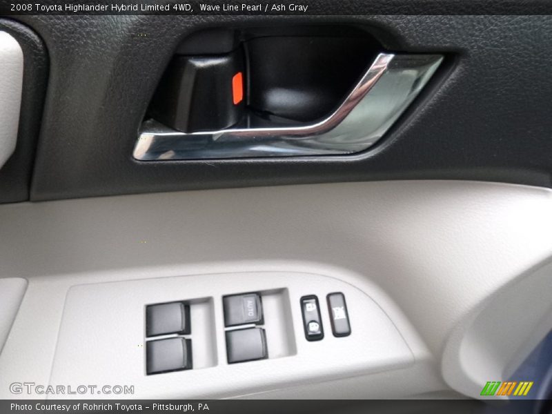 Wave Line Pearl / Ash Gray 2008 Toyota Highlander Hybrid Limited 4WD
