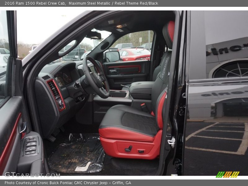  2016 1500 Rebel Crew Cab Rebel Theme Red/Black Interior
