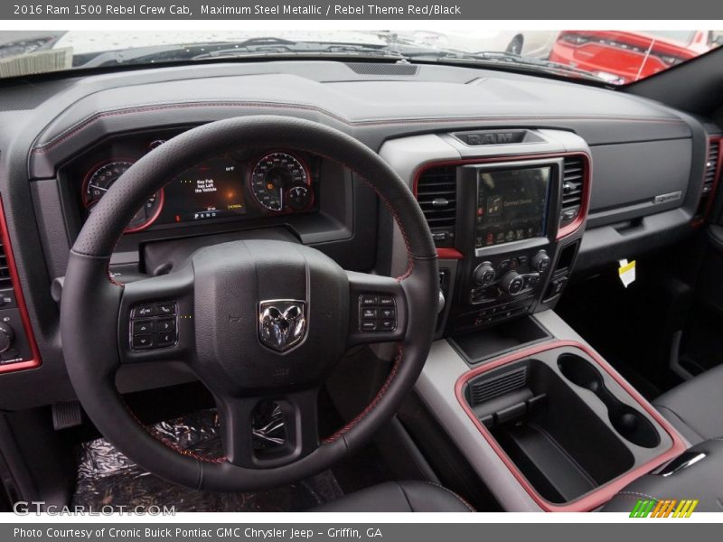 Rebel Theme Red/Black Interior - 2016 1500 Rebel Crew Cab 