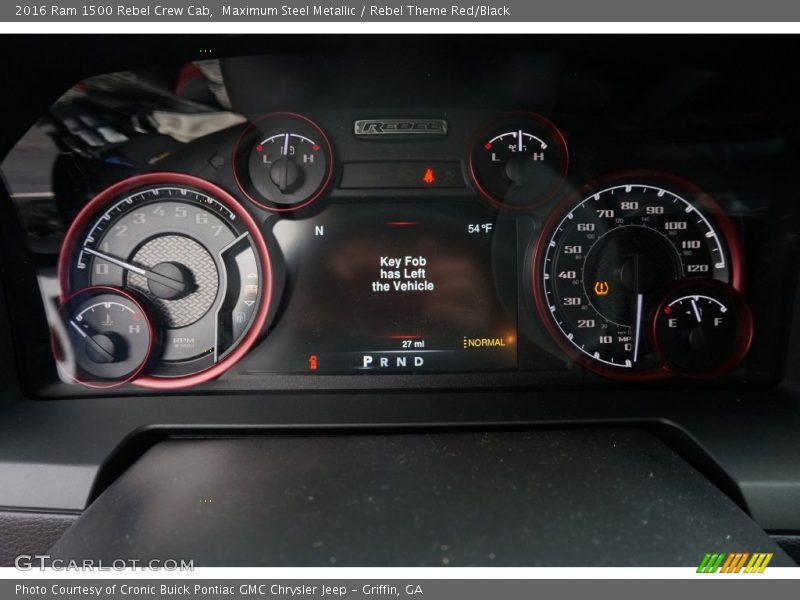  2016 1500 Rebel Crew Cab Rebel Crew Cab Gauges