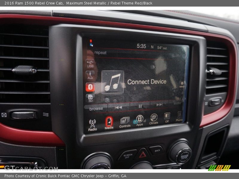 Maximum Steel Metallic / Rebel Theme Red/Black 2016 Ram 1500 Rebel Crew Cab