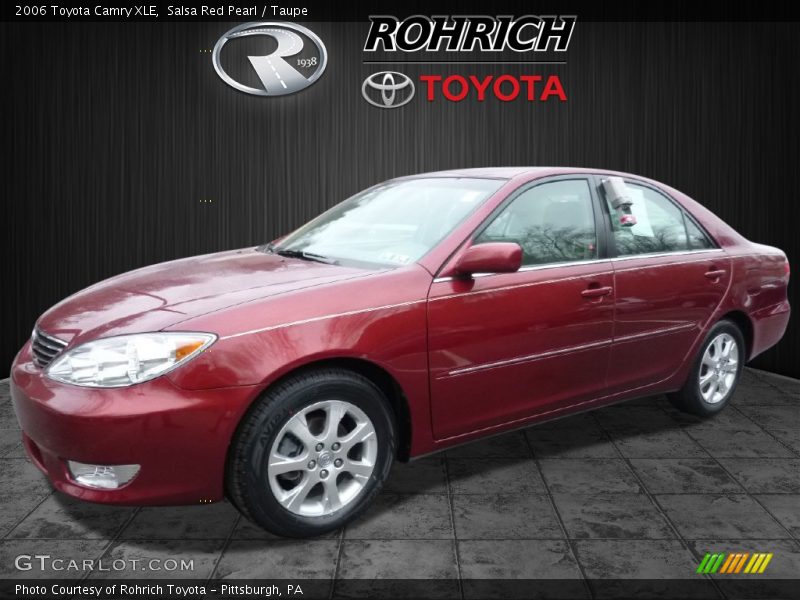 Salsa Red Pearl / Taupe 2006 Toyota Camry XLE