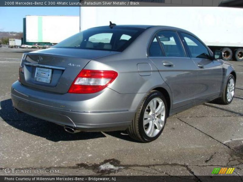 Palladium Silver Metallic / Black 2008 Mercedes-Benz C 300 4Matic Luxury