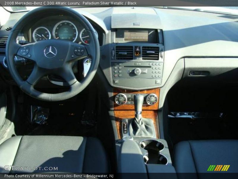 Palladium Silver Metallic / Black 2008 Mercedes-Benz C 300 4Matic Luxury