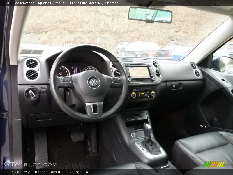 Night Blue Metallic / Charcoal 2011 Volkswagen Tiguan SE 4Motion