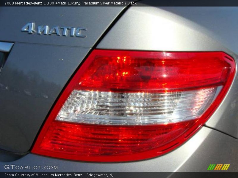 Palladium Silver Metallic / Black 2008 Mercedes-Benz C 300 4Matic Luxury
