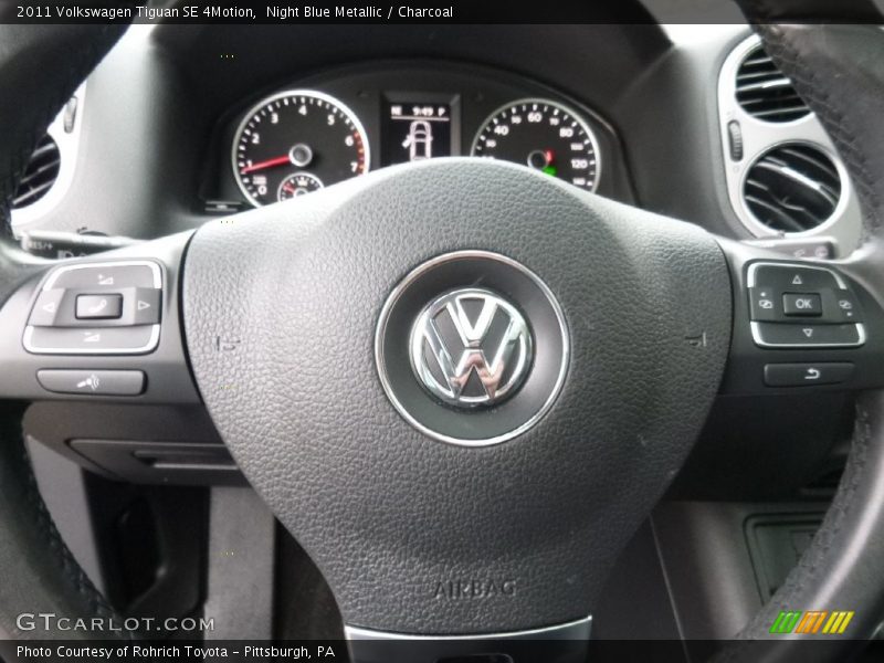 Night Blue Metallic / Charcoal 2011 Volkswagen Tiguan SE 4Motion