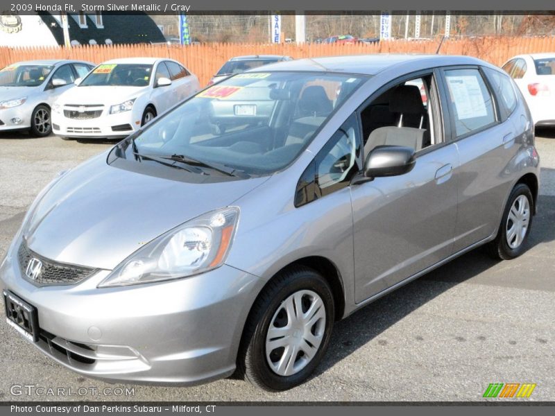 Storm Silver Metallic / Gray 2009 Honda Fit