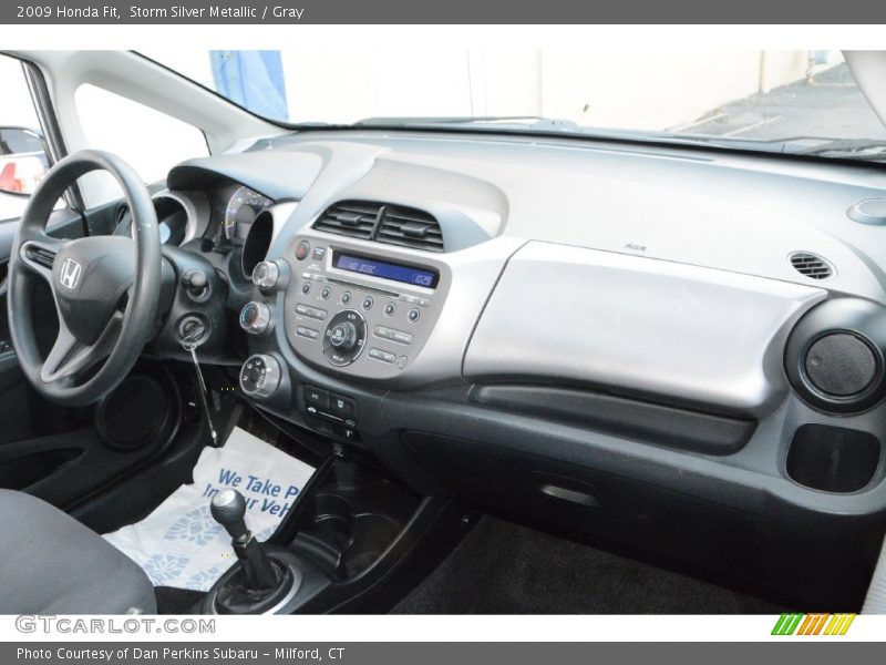 Storm Silver Metallic / Gray 2009 Honda Fit