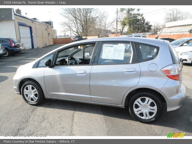 Storm Silver Metallic / Gray 2009 Honda Fit