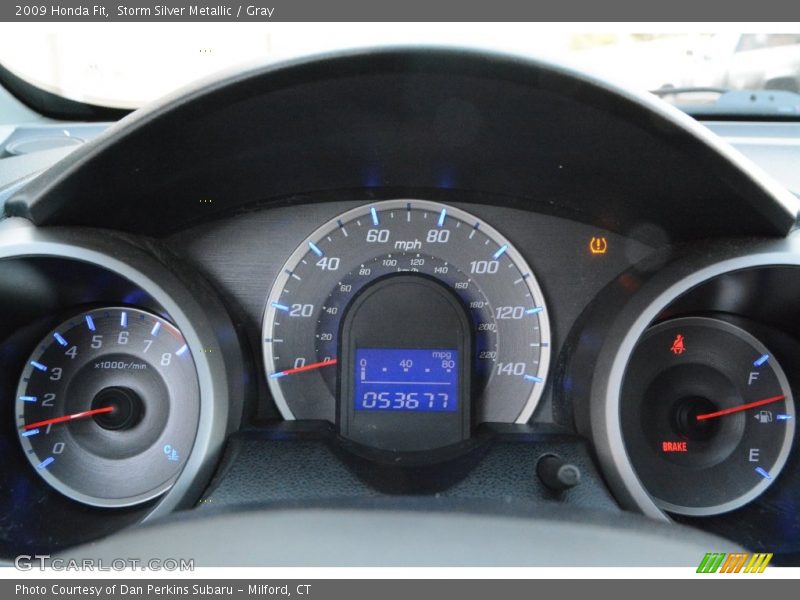 Storm Silver Metallic / Gray 2009 Honda Fit