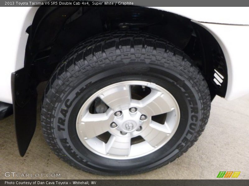 Super White / Graphite 2013 Toyota Tacoma V6 SR5 Double Cab 4x4