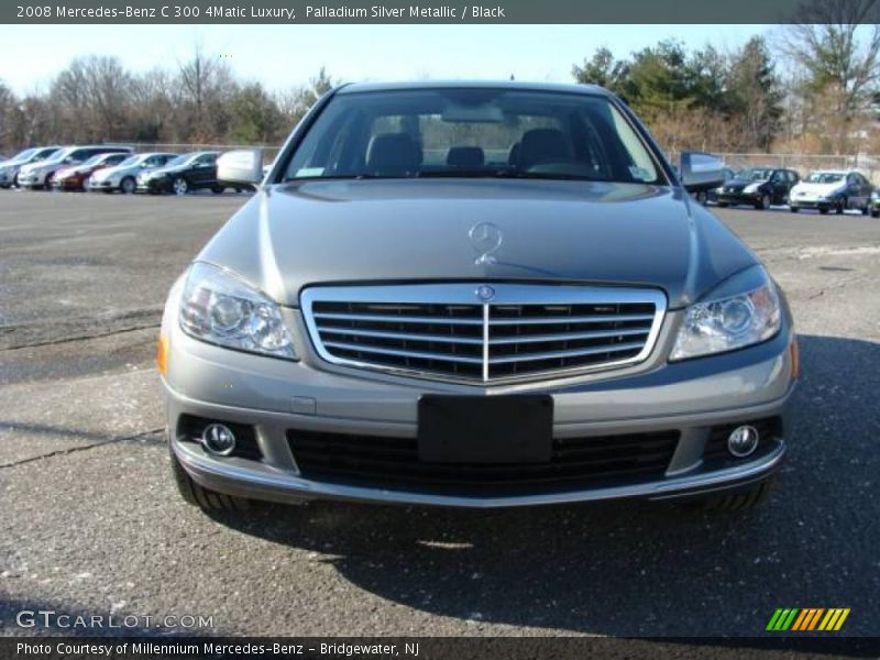 Palladium Silver Metallic / Black 2008 Mercedes-Benz C 300 4Matic Luxury