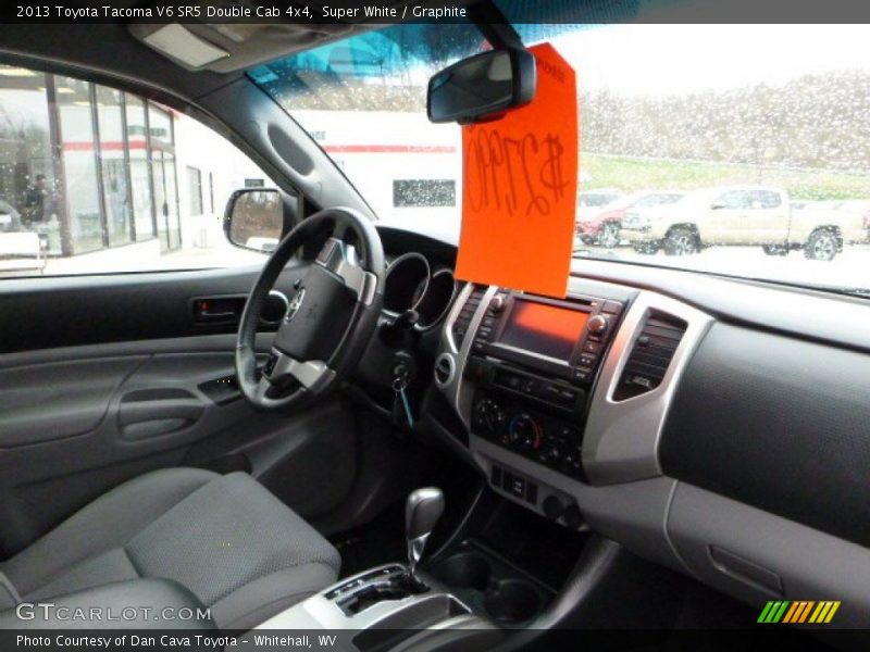 Super White / Graphite 2013 Toyota Tacoma V6 SR5 Double Cab 4x4