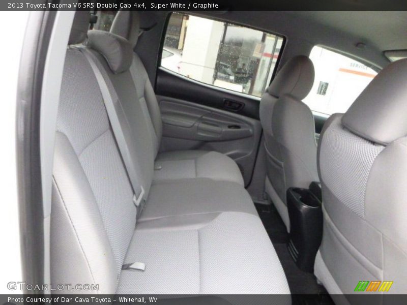 Super White / Graphite 2013 Toyota Tacoma V6 SR5 Double Cab 4x4