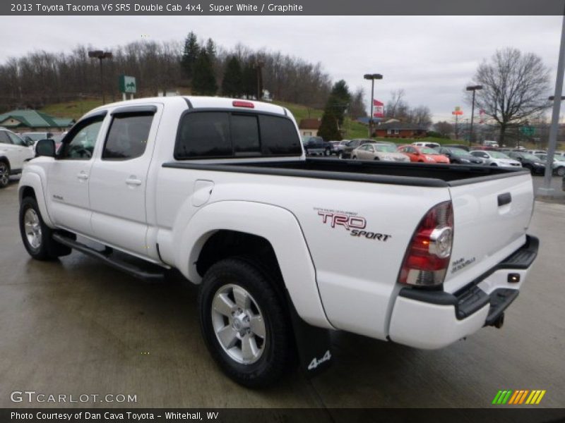 Super White / Graphite 2013 Toyota Tacoma V6 SR5 Double Cab 4x4