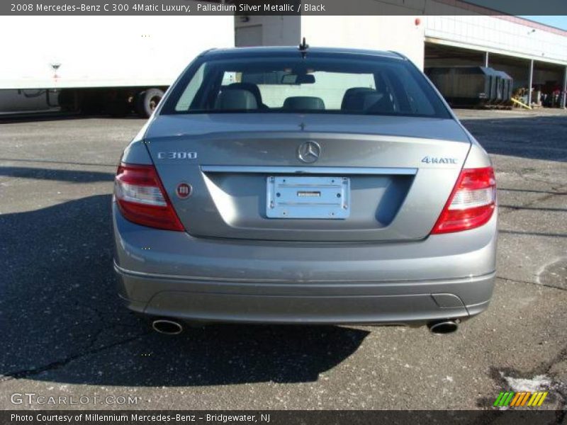 Palladium Silver Metallic / Black 2008 Mercedes-Benz C 300 4Matic Luxury