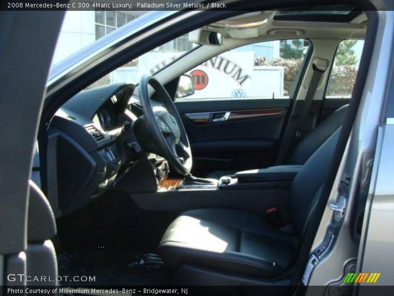 Palladium Silver Metallic / Black 2008 Mercedes-Benz C 300 4Matic Luxury
