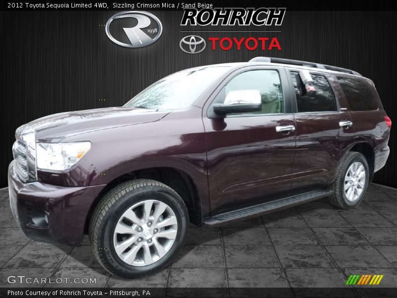 Sizzling Crimson Mica / Sand Beige 2012 Toyota Sequoia Limited 4WD