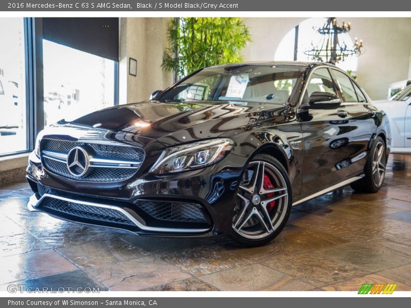 Black / S Model Black/Grey Accent 2016 Mercedes-Benz C 63 S AMG Sedan