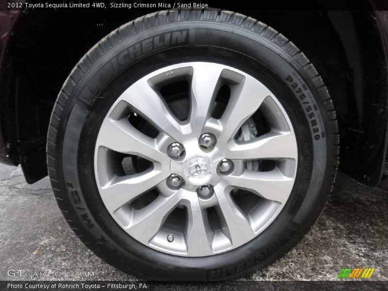 Sizzling Crimson Mica / Sand Beige 2012 Toyota Sequoia Limited 4WD
