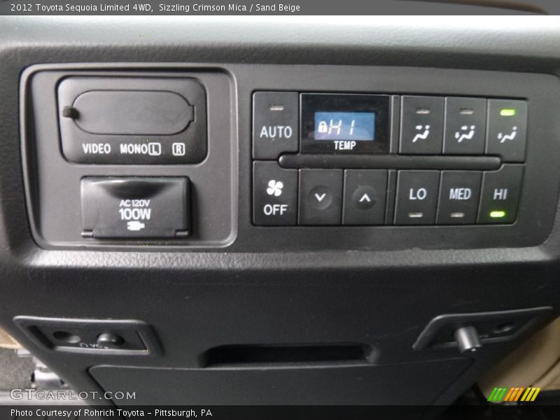 Sizzling Crimson Mica / Sand Beige 2012 Toyota Sequoia Limited 4WD