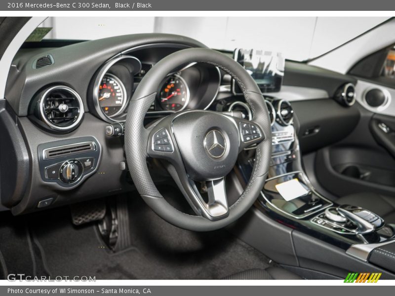 Black / Black 2016 Mercedes-Benz C 300 Sedan