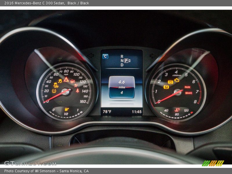 Black / Black 2016 Mercedes-Benz C 300 Sedan