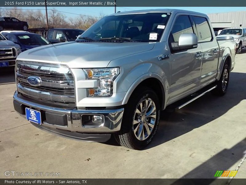 Ingot Silver Metallic / Black 2015 Ford F150 Lariat SuperCrew