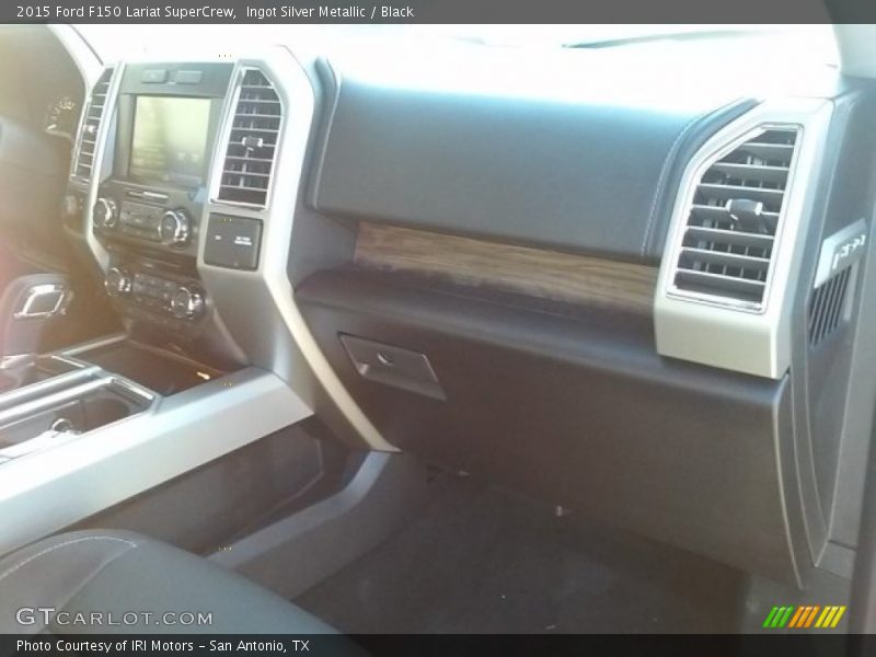 Ingot Silver Metallic / Black 2015 Ford F150 Lariat SuperCrew