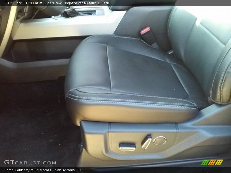 Ingot Silver Metallic / Black 2015 Ford F150 Lariat SuperCrew
