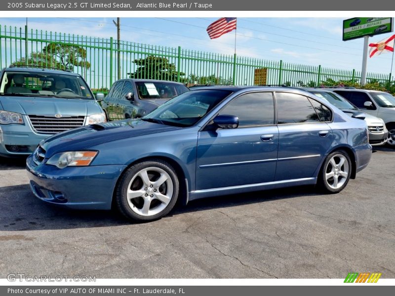 Atlantic Blue Pearl / Taupe 2005 Subaru Legacy 2.5 GT Limited Sedan