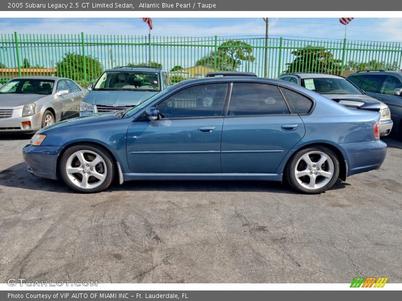 Atlantic Blue Pearl / Taupe 2005 Subaru Legacy 2.5 GT Limited Sedan