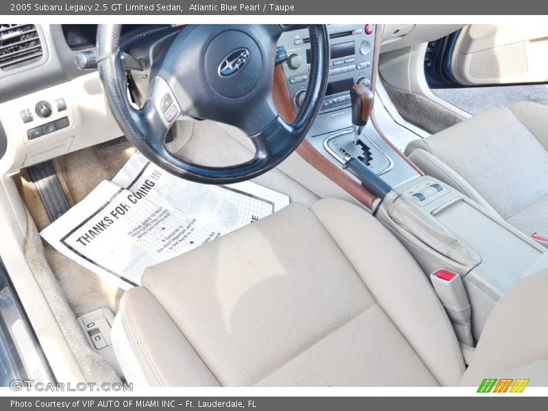 Atlantic Blue Pearl / Taupe 2005 Subaru Legacy 2.5 GT Limited Sedan